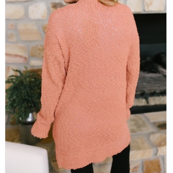 CHUNKY knit popcorn CARDIGAN - Picture 4 of 6